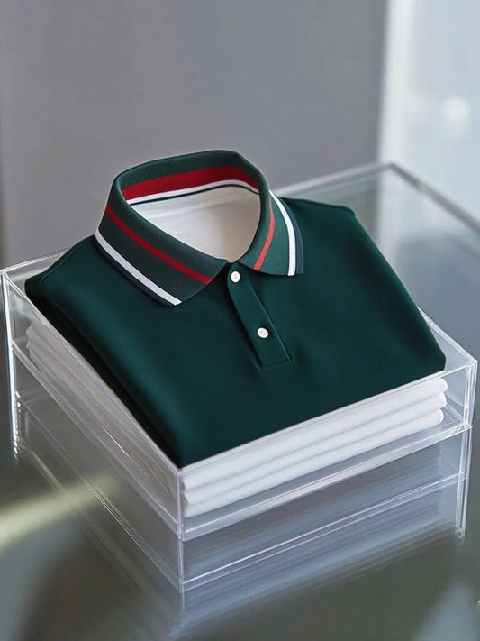 New Limited Edition Smart Business Polo Shirt - Button-Down, Short Sleeve, Logo Detail