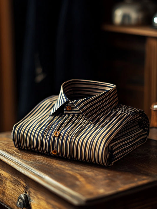 New Limited Edition Striped Luxe Long Sleeve Shirt