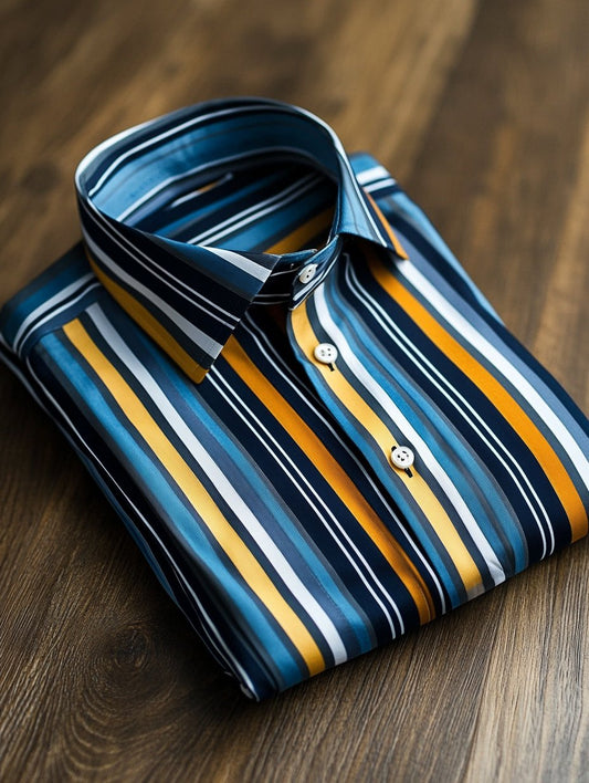 New Limited Edition Striped Luxe Long Sleeve Shirt